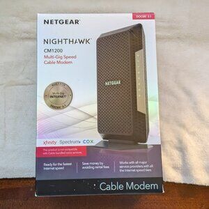 NETGEAR NIGHTHAWK Multi-Gig Speed CM1200 Cable Modem